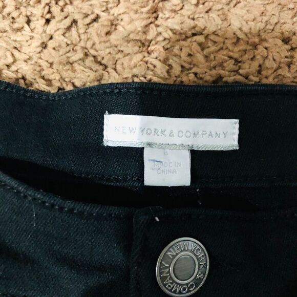 New York & Company Women's Shorts Denim Size‎ 6 Stretch Black 31 X 3.5 in - Picture 4 of 10